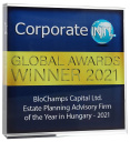 2021 Corporate Intl Global Awards - Estate Planning Advisory Firm of the Year in Hungary - 2021